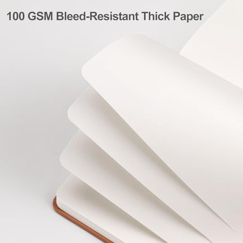 EMSHOI Blank Journal Notebook, 192 Pages, A5 Size (5.7'' x 8.3'')