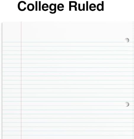 Staples Accel 1-Subject Notebook, 8.5x11 Inch, College Ruled, Blue