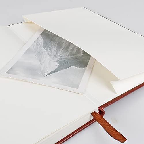 Blank Journal Notebook, (Brown), 160 Pages, Medium 8.3x5.7 inches - 100 gsm Thick Paper, Hardcover