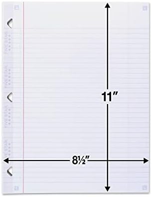 Five Star Loose Leaf Paper + Study App, Notebook Paper, College Ruled Filler Paper, Reinforced, 8.5 x 11, 100 Sheets (17010)