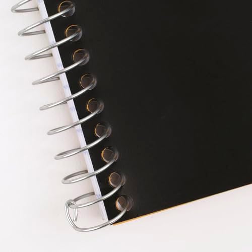 Five Star Spiral Notebook, 2 Subject, College Ruled Paper, 6" x 9-1/2", 80 Sheets, Fights Ink Bleed, Water Resistant Cover, Black (840029AA2-ECM), (Pack of 12)