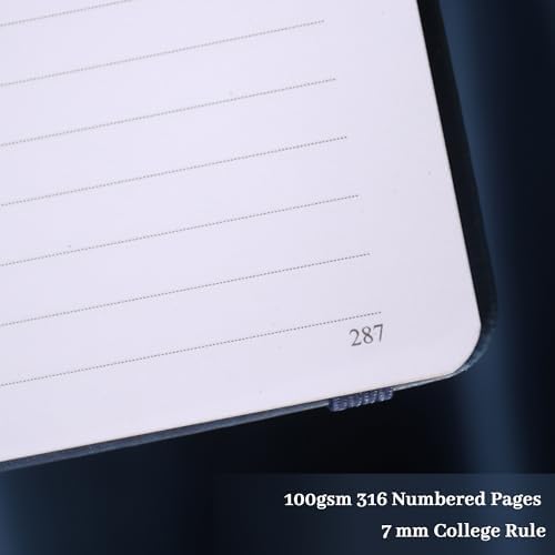 TIEFOSSI Line Journal Notebook for Women Men, 316 Pages,8.3x5.8 IN