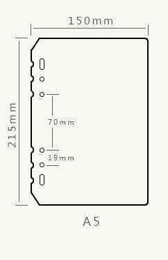 Zelten Refills/Loose Leaves for A5 Cover Ring Binder/Personal Organizer/Planner(A5 6 Holes, Divider 4 PCS)