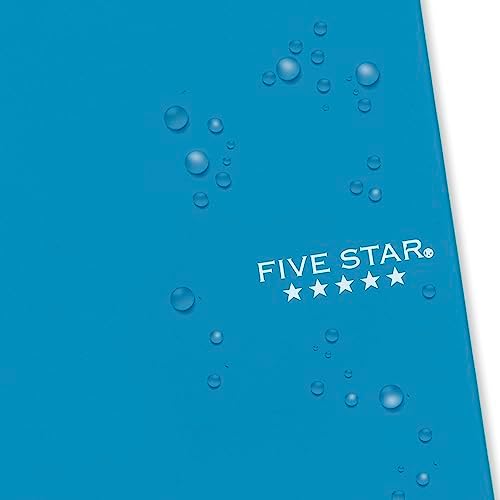 Five Star Spiral Notebook, 2 Subject, College Ruled, 9 1/2" x 6" 80 Sheets, Tidewater Blue (840029CG1-ECM) (Pack of 12)