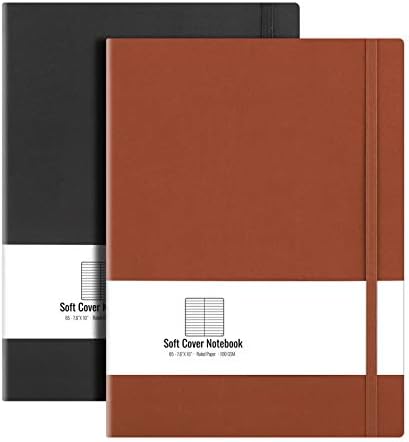 AHGXG Lined Journal Notebook, 408 Numbered Pages, A5 Size (5.7'' x 8.3'')