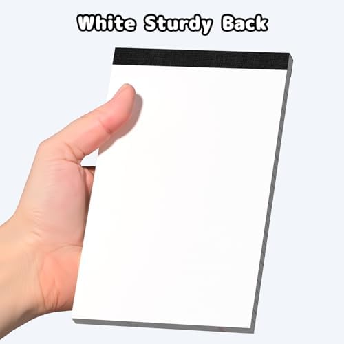 24pcs Legal Pads 5x8 White Note Pads Small Notepads College Ruled