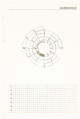 Zelten 1 Pack A5 45 Sheets/90 Pages Time Chart Loose Leaf Punched Paper Refills Paper for 6 Hole Binder Personal Organizer Diary Notebook Refillable Planner