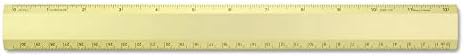 Alumicolor Aluminum Desk Ruler, 12IN, Gold