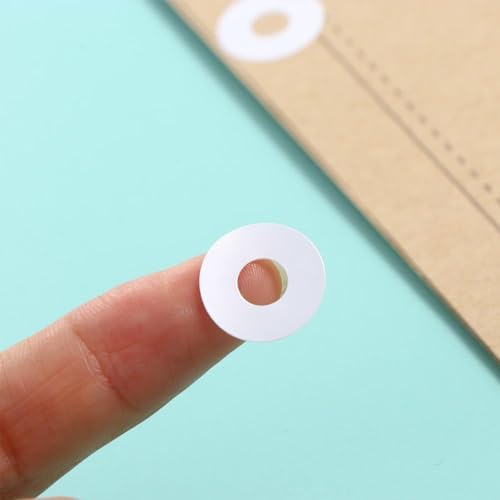 generic 250Pcs Self-Adhesive White Hole Reinforcement Stickers,Hole Punch Reinforcement Labels for School Home and Office(Transparent), AMXDM0F7KFUS