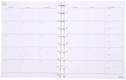 Talia Discbound Notebook Refills (Monthly Undated Layout, Midsize (7.5in x 9.75in))