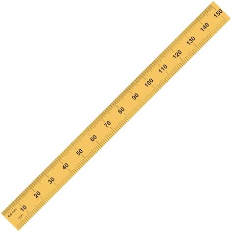 PEC Tools 6"/150mm TiN Coated Metal Ruler, Flexible, English & Metric