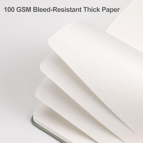 EMSHOI Blank Journal Notebook, 192 Pages, A5 Size (5.7'' x 8.3'')