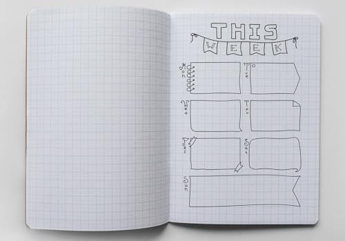 KOALA TOOLS | Mini Graph Paper Notebook | 5" x 7", 60 pp. - Quad, Grid, Graphing Field Notebook Set - For Scientific and Math Use