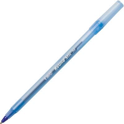 BIC Round Stic Xtra Life Ballpoint Pen with 1.0 mm Medium Point and Consistent Ink Flow, 60-Count in Blue Ink