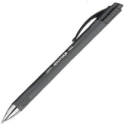 STAPLES Retractable Gel Pens, Medium Point 0.7mm, Black Ink, 12 Pack – Sonix Crisp‑Line Gel Pens with Pocket Clip