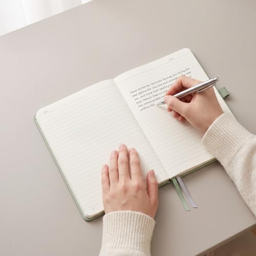 AHGXG Lined Journal Notebook, 160 Numbered Pages, A5 Size (5.7'' x 8.3'')