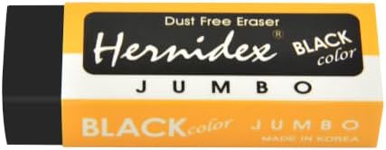 Dust Free Eraser, White,Black Pack of 20