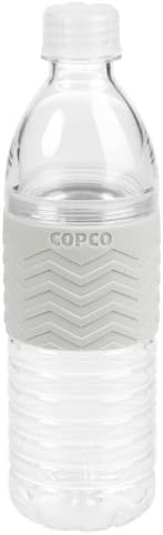 Copco Hydra Water Bottle with Spill-Resistant Lid, 16.9 oz - Reusable Tritan Non-Slip Sleeve, Twist-Open Body - BPA-Free, Leak-Proof, Durable & Portable for Gym, Office, School (Gray)