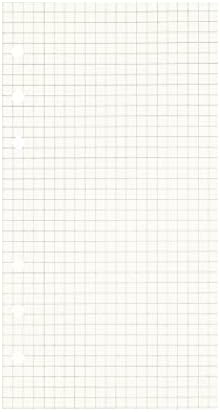Zelten 3 Pack A6 135 Sheets/270 Pages Squared Loose Leaf Punched Paper Refills Paper for 6 Hole Binder Personal Organizer Diary Notebook Refillable Planner