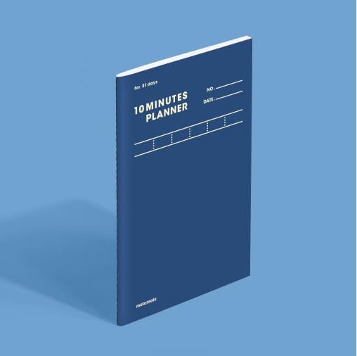 motemote 10-Minute Planner 31 DAYS – Undated Daily Planner with Time Blocking, Goal Setting & Reflection – Boost Productivity & Build Better Habits in Just 10 Minutes a Day, Lightweight & Portable, Study Plan, Color Chip Edition (Miracle Ocean)