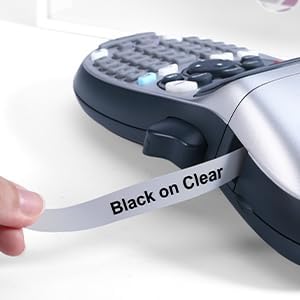 Replace for Dymo Letratag Refills Clear Plastic 12mm Compatible for Dymo Label Maker Refills Clear Plastic 1/2'' for Letra Tag Label Maker Refills 16952 for 100H 100T Plus 200B QX50 XR XM, 6-PK