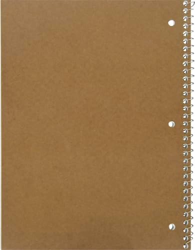 Mead Spiral Notebook, 1 Subject, College Ruled Paper, 70 Sheets, 10-1/2" x 7-1/2", Assorted Colors (05512)