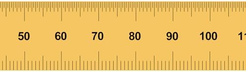 PEC Tools 6"/150mm TiN Coated Metal Ruler, Rigid, English & Metric