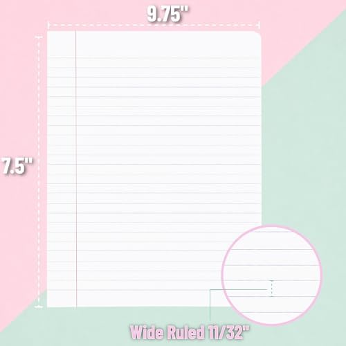 Mr. Pen- Composition Notebooks Bulk, 24 Pack, 50 Sheets, 9.75" x 7.5"