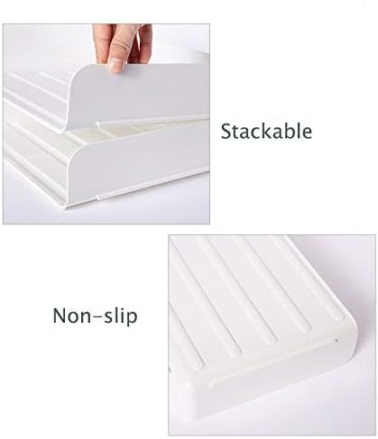 3 Tiers Stackable A4 Paper Trays, Office Desk File Holder, Tidy File Document Letter Book Paper Organizer (3 Tiers,White)