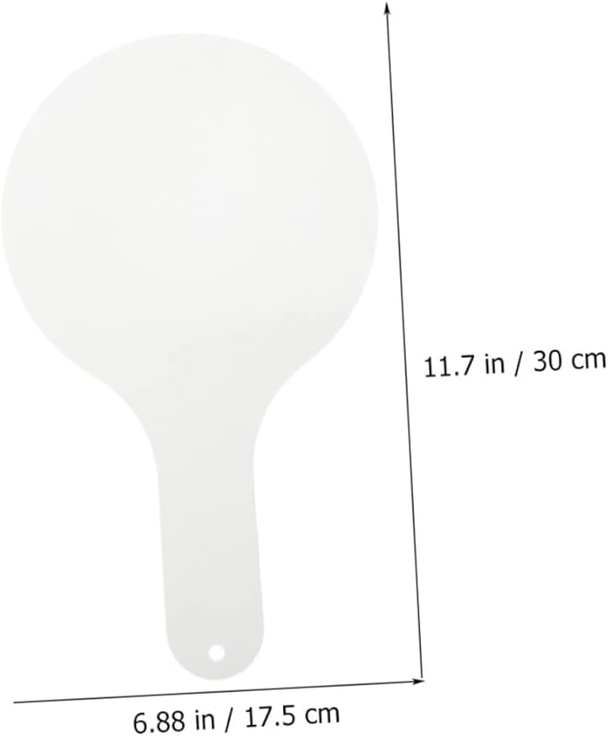 2Pcs Double-Sided Handheld Whiteboard Portable Dry Erase Paddle for Boys and Girls Classroom Answer Board Safe and Easy to Clean Writing Surface
