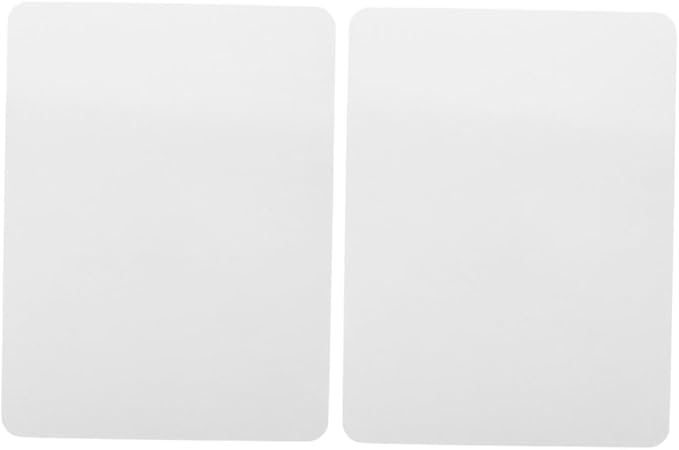 Angoily 2pcs Double-Sided Dry Erase Lapboards Portable Plastic Writing Boards Reusable Whiteboards for Classroom Students Teachers Erasable Note Taking