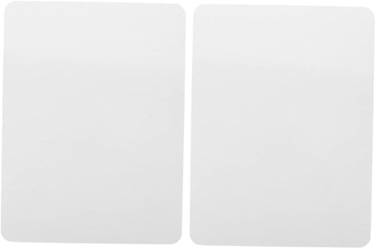 Angoily 2pcs Double-Sided Dry Erase Lapboards Portable Plastic Writing Boards Reusable Whiteboards for Classroom Students Teachers Erasable Note Taking