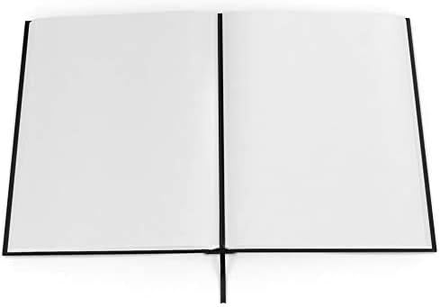 ARTEZA Hardcover Sketchbook, 8.5 x 11 in, 110 Sheets / 220 Pages, 68 lb / 100 GSM Acid-Free Drawing Paper with Ribbon Bookmark and Inner Pocket for Sketching, Drawing, and Journaling