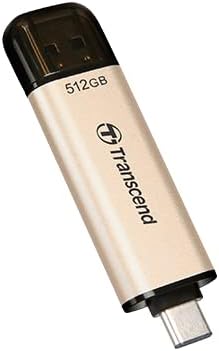 Transcend JF930 512GB Dual USB C Flash Drive for iPhone/iPad/Mac/Windows, Android/Tablet/PC/Gaming Console, Photo Stick Up to 420MB/s, USB 3.2 Thumb Drive, Memory Stick with 2-in-1 Type C &Type A