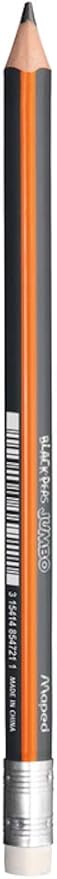 Maped Black 'Peps 854721 Pencil Jumbo Eraser, HB
