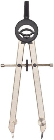 ALVIN Basic-Bow Combination Compass with Ruler Pen 6" Model 505 Ideal for Geometry, Drafting, and Engineering, Drawing and Architecture Tool, Metal - 6 Inches