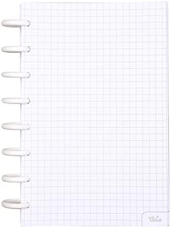 Talia Discbound Notebook Refills (Grid Pages, Junior (5.5in x 8.5in))