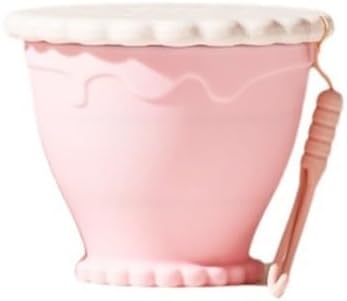 255ml Portable Silicone Foldable Coffee Cup, Scalable Mug for Travel, Kitchen and Outdoor Use(Pink)
