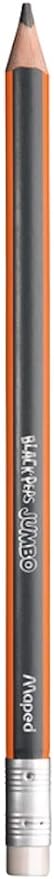 Maped Black 'Peps 854721 Pencil Jumbo Eraser, HB
