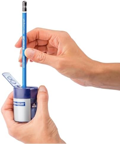 STAEDTLER Double-Hole Tub Pencil Sharpener, 12 Pack