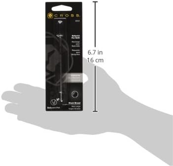 Cross Ballpoint Pen Refill - Refill for Consistent Ink Flow - Quick-Drying - Black - Broad - 1Pack