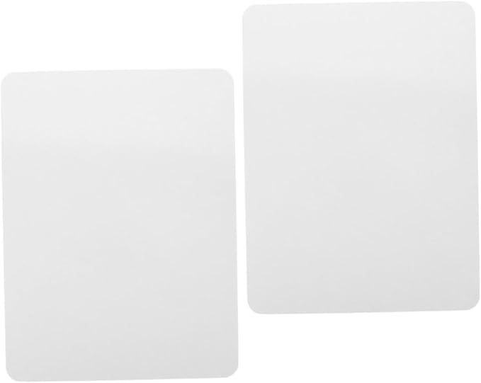 jojofuny 2pcs Portable Double Sided Dry Erase Lapboards Lightweight Interactive Whiteboards for Students Teachers Classroom Use Safe Rounded Corners