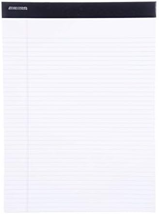 Mintra Office White Legal Pads – Ruled Notepads and Micro-Perforated Sheets, Ideal for Writing, Note-Taking & Creativity, Office, or Professional Use, Premium Pad 6 pack, 8.5"x11" (Narrow Ruled)