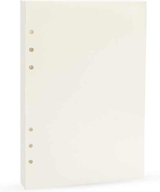 Harphia A5 Planner Paper Refills, 100gsm Thicker Blank Paper for Filofax, 6 Ring Binder