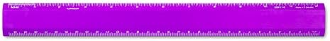 Alumicolor Aluminum Desk Ruler, 12IN, Purple