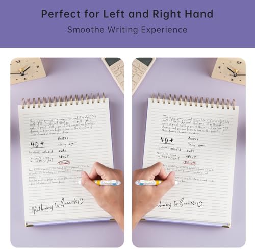 Top Spiral Notebook 8.5x11 in,Top Steno Notepad 240 Pages, College Ruled, Hardcover Steno Pads, Left-Handed,Spiral Notepads for Work,Office back to school supplies