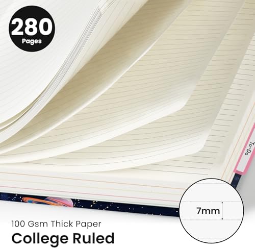 Taja Large Spiral Notebooks for Work 5 Subject with Removable Dividers