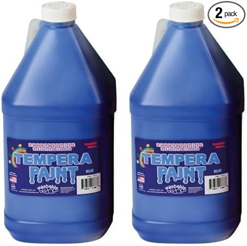 Washable Blue Gallon of Tempera Paint (Pack of 2)