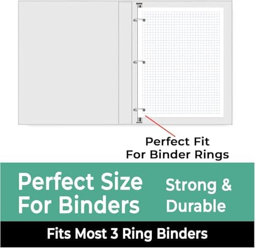 Rosmonde 90 Pack Graph Paper Bulk, 13500 Sheets, Bulk Loose Leaf Paper