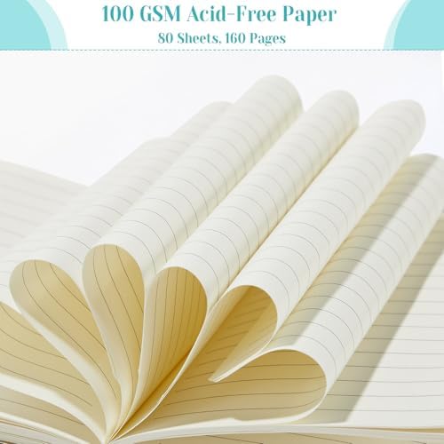 Laumoi 14 Pack Hardcover Lined Journal Notebooks Bulk,Candy Color,A5